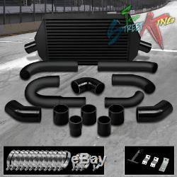 03-07 Mit Evo 8/9 Viii/ix Black Bolt On Front Mount Turbo Intercooler+piping Kit