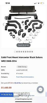 2008-2014 subaru wrx cobb front mount intercooler FMIC Used