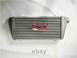 24.5x10x2 Front Mount UNIVERSAL ALUMINUM TURBO INTERCOOLER 2.25 IN/OUTLET