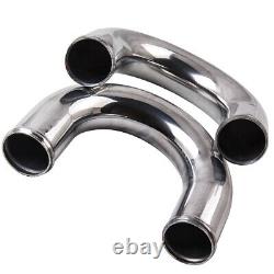 27x7x2.5 2.5 Aluminum Intercooler & 64mm Piping & Silicon Hose &Type-S BOV
