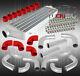 2.5 12 Pcs Piping Kit + Coupler + T-bolt Clamps + Turbo Front Mount Intercooler