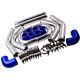 2.5 64mm Universal Alloy Turbo Front Mount Intercooler Piping Pipe Kit Neuf