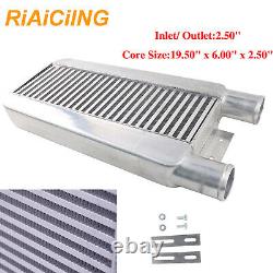 2.5'' I/O 24x11x3 Front Mount Same Side Turbo Intercooler Aluminum Plate Type