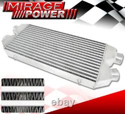 30X11X3 JDM Custom Twin Core Dual In/Outlet Front Mount Intercooler For Chevy