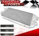 30x11x3 Jdm Custom Twin Core Dual In/outlet Front Mount Intercooler For Chevy