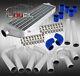 31 Front Mount Intercooler Fmic + 64mm Aluminum Pipe Piping Kit + Blue Couplers