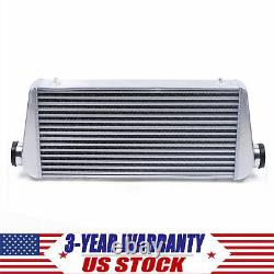 31x12x4in Aluminum Universal Front Mount Large Intercooler 3 Inlet /Outlet
