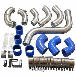 3.5 Core Front Mount Intercooler Kit For 13-19 Ford Escape 2.0T New + Blue Hose