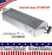 3 I/o Universal Front Mount Aluminum Intercooler Overall 27x9x4 Tube & Fin