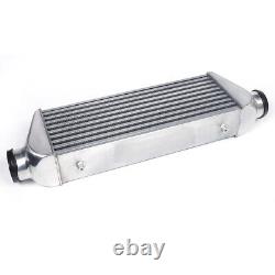 3 Inch Inlet Outlet Aluminum Polished Universal Turbo Intercooler Front Mounted