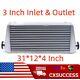 3 Inch Inlet & Outlet Intercooler Universal Front Mount Aluminum Intercooler