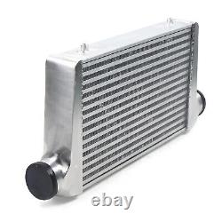 3 Inlet & Outlet Universal Turbo Front Mount Alumiunum Intercooler 25X12X3