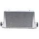 3 Inlet & Outlet Universal Turbo Front Mount Alumiunum Intercooler 25x12x3