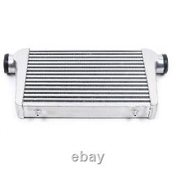 3 Inlet & Outlet Universal Turbo Front Mount Alumiunum Intercooler 25X12X3