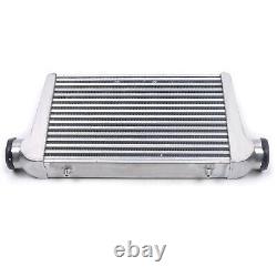 3 Inlet&Outlet Universal Turbo Front Mount Alumiunum Intercooler 25X12X3