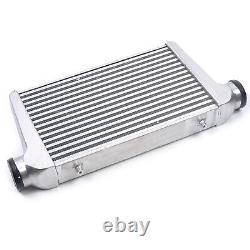 3 Inlet&Outlet Universal Turbo Front Mount Alumiunum Intercooler 25X12X3