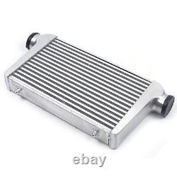 3 Inlet&Outlet Universal Turbo Front Mount Alumiunum Intercooler 25X12X3