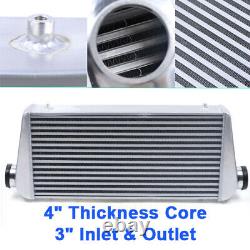 4 1000HP 31x12x4 Inch Aluminum I/O FMIC Front Mount Intercooler Core 5-50PSI