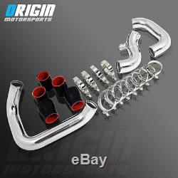 98-01 A4 1.8t B5 Performance Bolt On Front Mount Intercooler Piping Hose Kit- Bk