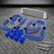 Aluminum Tube And Fin Turbo 27.25x7x2.75front Mount Intercooler+blue Piping