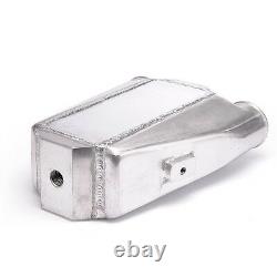 Aluminum Bar & Plate Front Mount Water-To-Air Universal Intercooler Inlet/Oulet