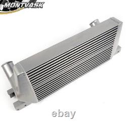 Aluminum Front Mount Intercooler Silver Fit For 15-17 Ford Mustang 2.3L EcoBoost