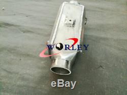Aluminum Front-Mount Water to Air Intercooler Chargecooler Turbo Two 3 Air Pipe