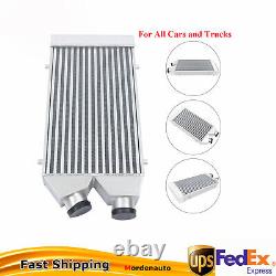 Aluminum Intercooler Front Mount 2.5 Inlet & Outlet kIT Same One Side Universal