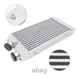 Aluminum Intercooler Front Mount 2.5 Inlet & Outlet kIT Same One Side Universal