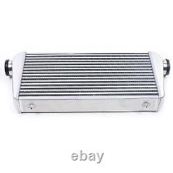 Aluminum Universal Front Mount Large Intercooler 3 Inlet /Outlet 31x12x4in