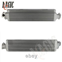 Bolt-On FMIC Front Mount Intercooler For 16-17 Honda Civic 1.5L Turbo Silver