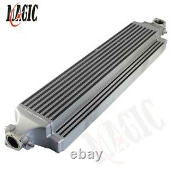 Bolt-On FMIC Front Mount Intercooler For 16-17 Honda Civic 1.5L Turbo Silver