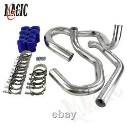 Bolt On Front Mount Intercooler Piping Kit For VW Jetta Golf 1.8T 98-05 Blue