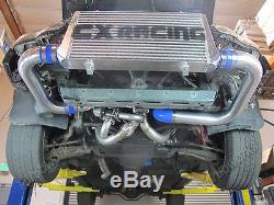 CX Aluminum Front Mount Intercooler Piping BOV Kit For 93-02 Camaro LS1 LT1 Blue