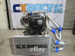 CX Front Mount Intercooler Kit + BOV For Nissan S13 S14 240SX RB20 RB25 RB25DET