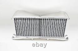 Car Front Mount Intercooler DUAL Core For TWIN TURBO 60mm Inlet RARE