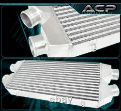 Dual Core 6061 Aluminum High Flow Front Mount Intercooler FMIC 30X11X3 In/Out