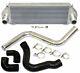 Front Mount Intercooler Kit For 13-18 Ford Focus St Fmic Core=28.5x10.25x3.5 Blk