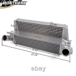 Fit For 15-19 Mustang 2.3L Ecoboost Stepped Bar & Plate Front Mount Intercooler