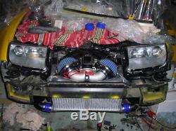 Fit Nissan Fairlady Z32 300ZX Twin Turbo Front Mount Intercooler + Intake Kit
