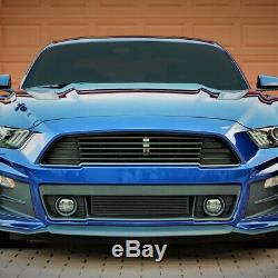 For 15-19 Ford Mustang 2.3l Ecoboost Stepped Bar&plate Front Mount Intercooler