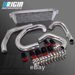 For 98-05 JETTA GOLF 1.8T BOLT ON FMIC FRONT INTERCOOLER + PIPING HOSE KIT