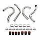 For 98-05 Jetta Golf 1.8t Bolt On Front Mount Intercooler Piping Kit Black Hose