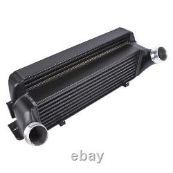 For BMW F20 F30 1 2 3 4 Series Performance Front Mount Turbo Intercooler Black