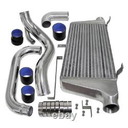 Front Mount Aluminum Intercooler Kit For Nissan Silvia S14 S15 SR20DET 93-02 BK