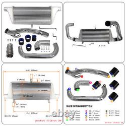 Front Mount Aluminum Intercooler Kit For Nissan Silvia S14 S15 SR20DET 93-02 BK