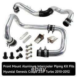 Front Mount Aluminum Intercooler Piping Kit For Hyundai Genesis 2.0T Turbo 10-12