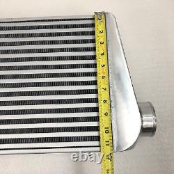 Front Mount Aluminum Tube & Fin Intake Intercooler FMIC 31X12X4, 3 I/O