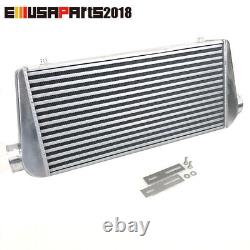 Front Mount Aluminum Universal Intercooler 31X12X4 Inlet/Outlet 3 Tube & Fin
