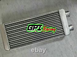 Front Mount Aluminum turbo Intercooler 600x300x70mm same side 76mm FAN